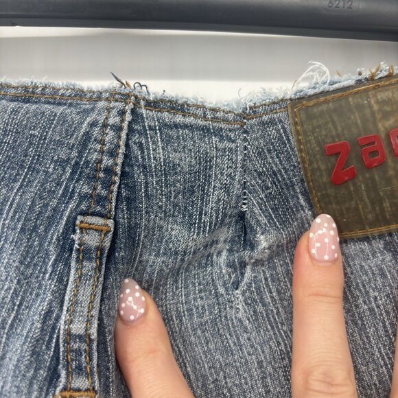 Vintage Zana Di Y2K Jeans Low Rise Cropped Flare Jeans Womens Size 11 - Picture 6 of 12